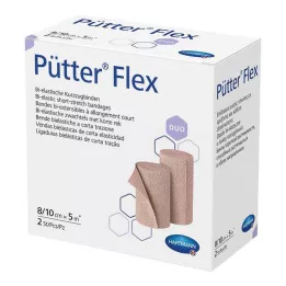 PÜTTER Flex Duo pārsējs 8/10 cmx5 m, 2 gab