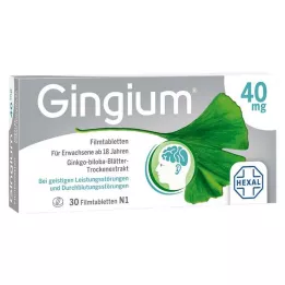 GINGIUM Filmē apvalkotās tabletes, 30 gab