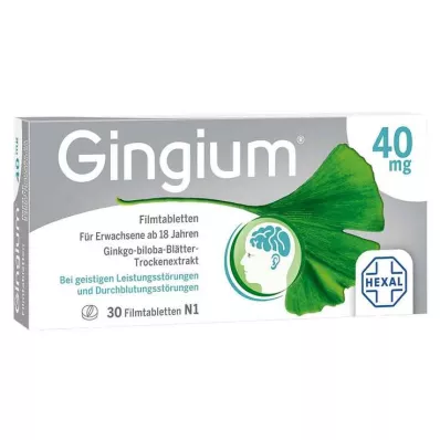 GINGIUM Filmē apvalkotās tabletes, 30 gab