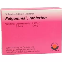 FOLGAMMA Tabletes, 50 gab
