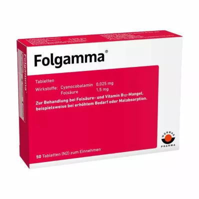 FOLGAMMA Tabletes, 50 gab
