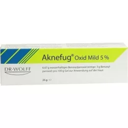 AKNEFUG vieglas iedarbības oksīds 5% gēls, 25 g