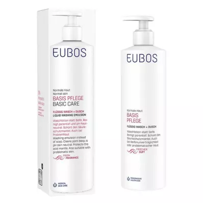 EUBOS FLÜSSIG sarkanais aromāts w.fresh ar dozatoru, 400 ml