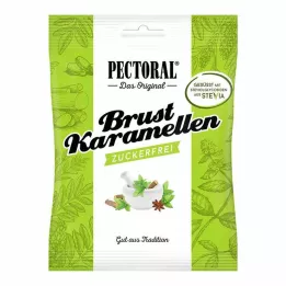 PECTORAL Krūšu karameles bez cukura paciņā, 60 g