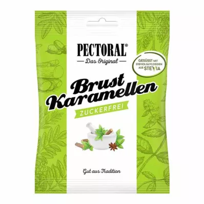 PECTORAL Krūšu karameles bez cukura paciņā, 60 g