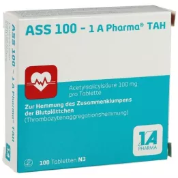 ASS 100-1A Pharma TAH Tabletes, 100 gab