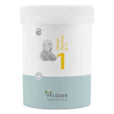 BIOCHEMIE Pflüger 1 Calcium fluoratum D 12 tabletes, 1000 gab BIOCHEMIE Pflüger 1 Calcium fluoratum D 12 tabletes, 1000 gab