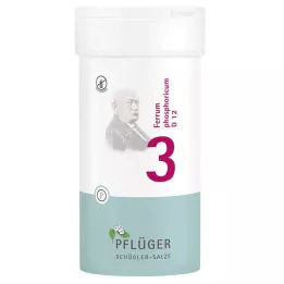 BIOCHEMIE Pflüger 3 Ferrum phosphoricum D 12 tabletes, 400 gab