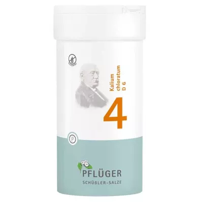 BIOCHEMIE Pflüger 4 Potassium chloratum D 6 tabletes, 400 kapsulas BIOCHEMIE Pflüger 4 Potassium chloratum D 6 tabletes, 400 kapsulas