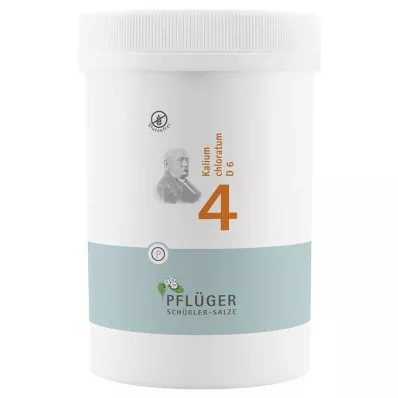 BIOCHEMIE Pflüger 4 Potassium chloratum D 6 tabletes, 4000 kapsulas BIOCHEMIE Pflüger 4 Potassium chloratum D 6 tabletes, 4000 kapsulas