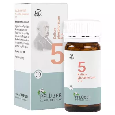 BIOCHEMIE Pflüger 5 Potassium phosphoricum D 6 tabletes, 100 gab