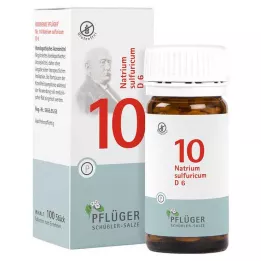 BIOCHEMIE Pflüger 10 Natrium sulfuricum D 6 tabletes, 100 gab