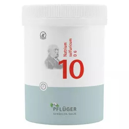 BIOCHEMIE Pflüger 10 Natrium sulfuricum D 6 tabletes, 1000 gab