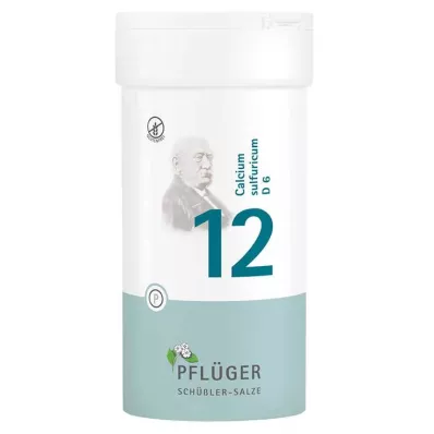 BIOCHEMIE Pflüger 12 Calcium sulfuricum D 6 tabletes, 400 gab BIOCHEMIE Pflüger 12 Calcium sulfuricum D 6 tabletes, 400 gab