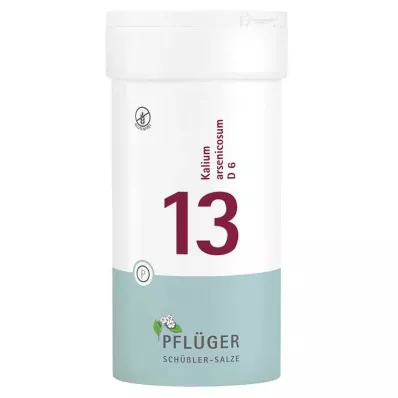 BIOCHEMIE Pflüger 13 Potassium arsenicosum D 6 tabletes, 400 gab BIOCHEMIE Pflüger 13 Potassium arsenicosum D 6 tabletes, 400 gab