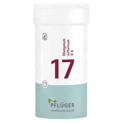 BIOCHEMIE Pflüger 17 Manganum sulfuricum D 6 tabletes, 400 gab BIOCHEMIE Pflüger 17 Manganum sulfuricum D 6 tabletes, 400 gab