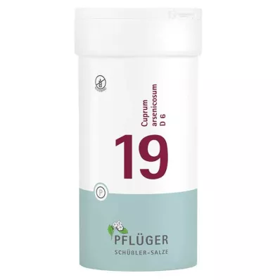 BIOCHEMIE Pflüger 19 Cuprum arsenicosum D 6 tabletes, 400 gab BIOCHEMIE Pflüger 19 Cuprum arsenicosum D 6 tabletes, 400 gab