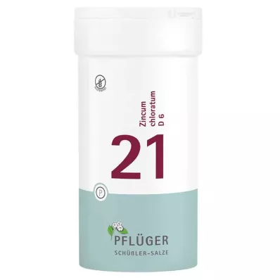 BIOCHEMIE Pflüger 21 Zincum chloratum D 6 tabletes, 400 gab BIOCHEMIE Pflüger 21 Zincum chloratum D 6 tabletes, 400 gab