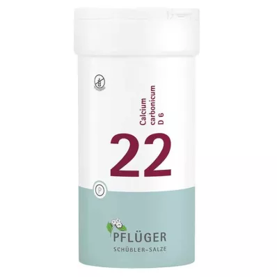 BIOCHEMIE Pflüger 22 Calcium carbonicum D 6 tabletes, 400 gab BIOCHEMIE Pflüger 22 Calcium carbonicum D 6 tabletes, 400 gab