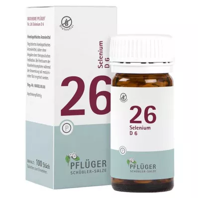 BIOCHEMIE Pflüger 26 Selēns D 6 tabletes, 100 kapsulas