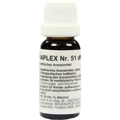 REGENAPLEX Nr.51 dN pilieni, 15 ml