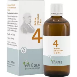 BIOCHEMIE Pflüger 4 Potassium chloratum D 6 pilieni, 100 ml