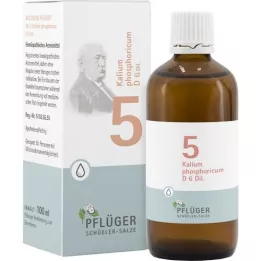 BIOCHEMIE Pflüger 5 Potassium phosphoricum D 6 pilieni, 100 ml