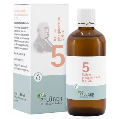 BIOCHEMIE Pflüger 5 Potassium phosphoricum D 6 pilieni, 100 ml