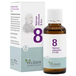 BIOCHEMIE Pflüger 8 Natrium chloratum D 6 pilieni, 30 ml