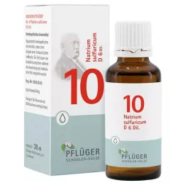 BIOCHEMIE Pflüger 10 Natrium sulfuricum D 6 pilieni, 30 ml