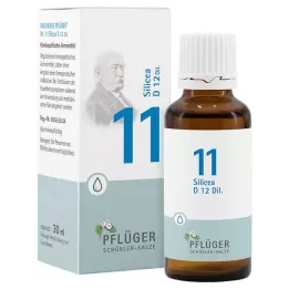 BIOCHEMIE Pflüger 11 Silicea D 12 pilieni, 30 ml