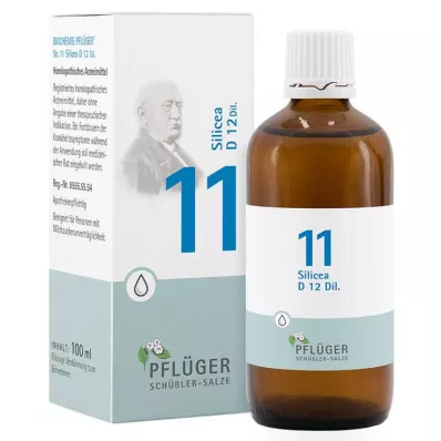 BIOCHEMIE Pflüger 11 Silicea D 12 pilieni, 100 ml