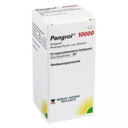 Pangrol 10000 cietās kapsulas ar zarnās šķīstošu apvalku, 50 gab