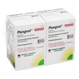 Pangrol 10000 cietās kapsulas ar zarnās šķīstošu apvalku, 200 gab