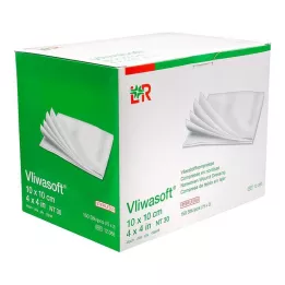 VLIWASOFT Neaustie kompresi 10x10 cm sterili 4l, 150 gab
