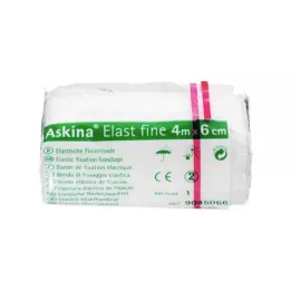 ASKINA Elast Fine pārsējs 6 cmx4 m, iesaiņots celofānā, 1 gab