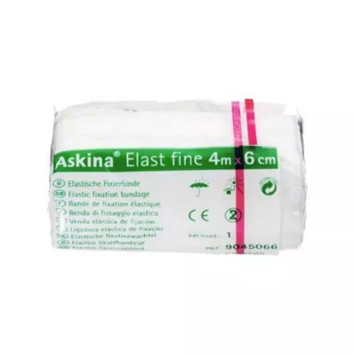 ASKINA Elast Fine pārsējs 6 cmx4 m, iesaiņots celofānā, 1 gab