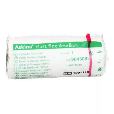 ASKINA Elast Fine pārsējs 8 cmx4 m, iesaiņots celofānā, 1 gab ASKINA Elast Fine pārsējs 8 cmx4 m, iesaiņots celofānā, 1 gab