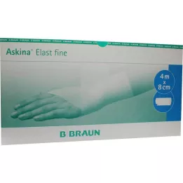 ASKINA Elast Fine pārsējs 8 cmx4 m vaļējs, 100 gab