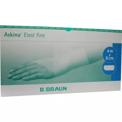 ASKINA Elast Fine pārsējs 8 cmx4 m vaļējs, 100 gab
