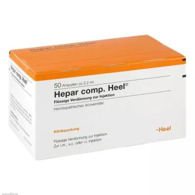 HEPAR COMP.Papēža ampulas, 50 gab