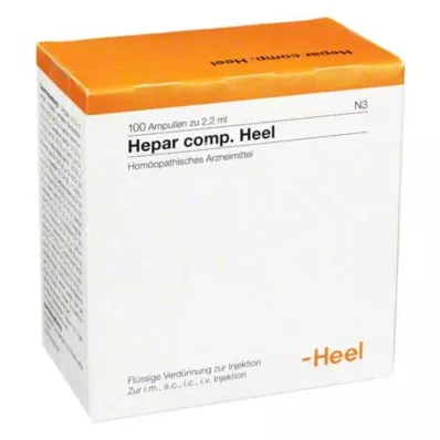 HEPAR COMP.Papēža ampulas, 100 gab