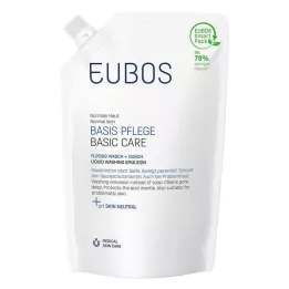EUBOS FLÜSSIG zilais uzpildes flakons bez smaržas, 400 ml