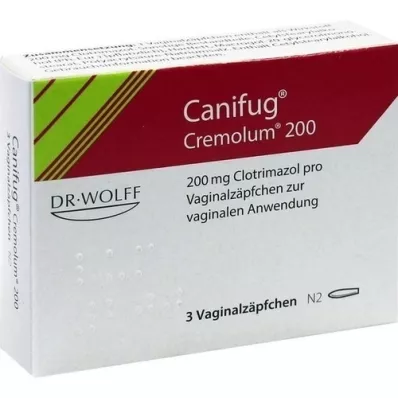 CANIFUG Cremolum 200 vaginālas svecītes, 3 gab