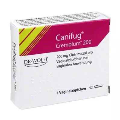CANIFUG Cremolum 200 vaginālas svecītes, 3 gab CANIFUG Cremolum 200 vaginālas svecītes, 3 gab