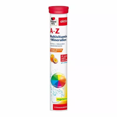 DOPPELHERZ A-Z Multivitamīnu + minerālvielu šļirstošās tabletes, 15 gab DOPPELHERZ A-Z Multivitamīnu + minerālvielu šļirstošās tabletes, 15 gab