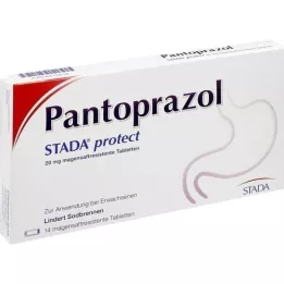 PANTOPRAZOL STADA aizsargā 20 mg apvalkotās tabletes, 14 gab
