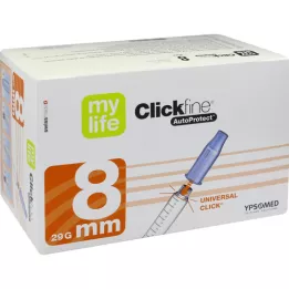 MYLIFE Clickfine AutoProtect pildspalvu adatas 8 mm 29 G, 100 gab