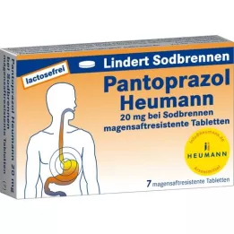 PANTOPRAZOL Heumann 20 mg pret grēmas msr. tabletes, 7 gab