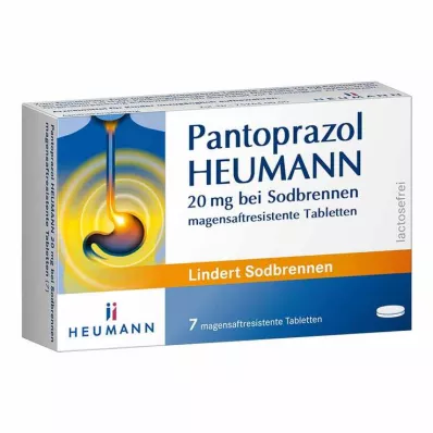 Pantoprazols HEUMANN 20 mg pret grēmām, 7 gab Pantoprazols HEUMANN 20 mg pret grēmām, 7 gab